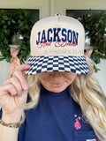 A Vintage Flair Red Devils Checkered Hat