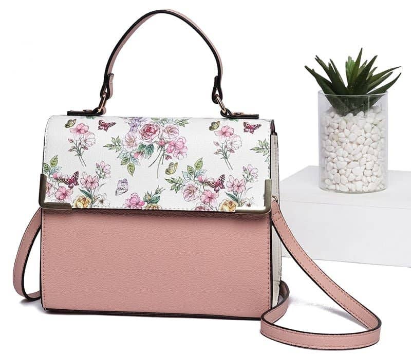 Colorblock Top Handle/Crossbody Bag