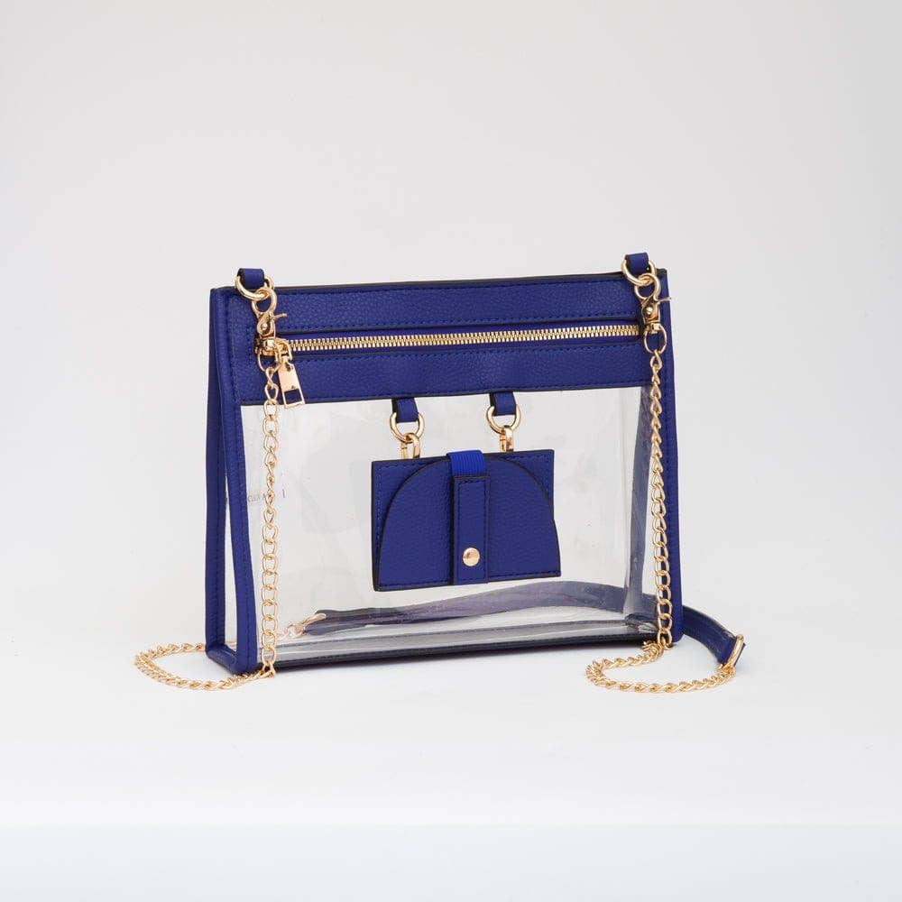Clear Crossbody Bag With Sunglasses Holder