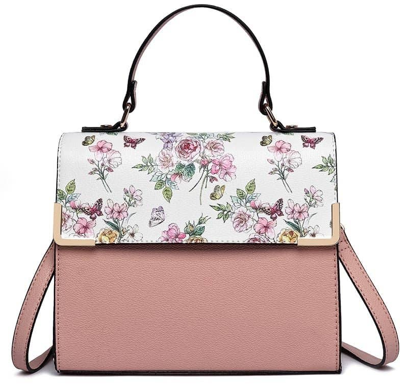 Colorblock Top Handle/Crossbody Bag
