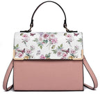 Colorblock Top Handle/Crossbody Bag