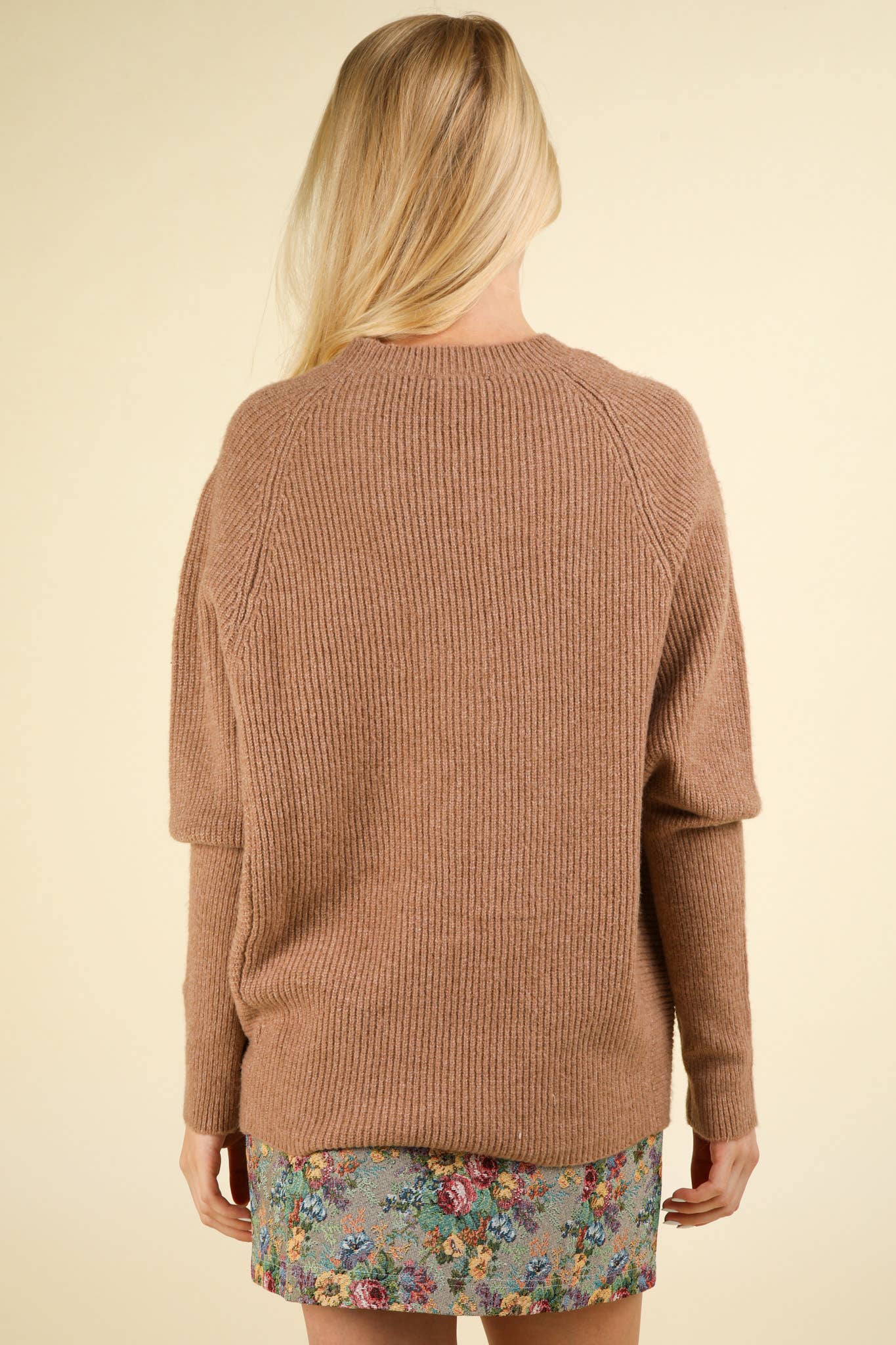 Dolman Sleeve Knit Sweater