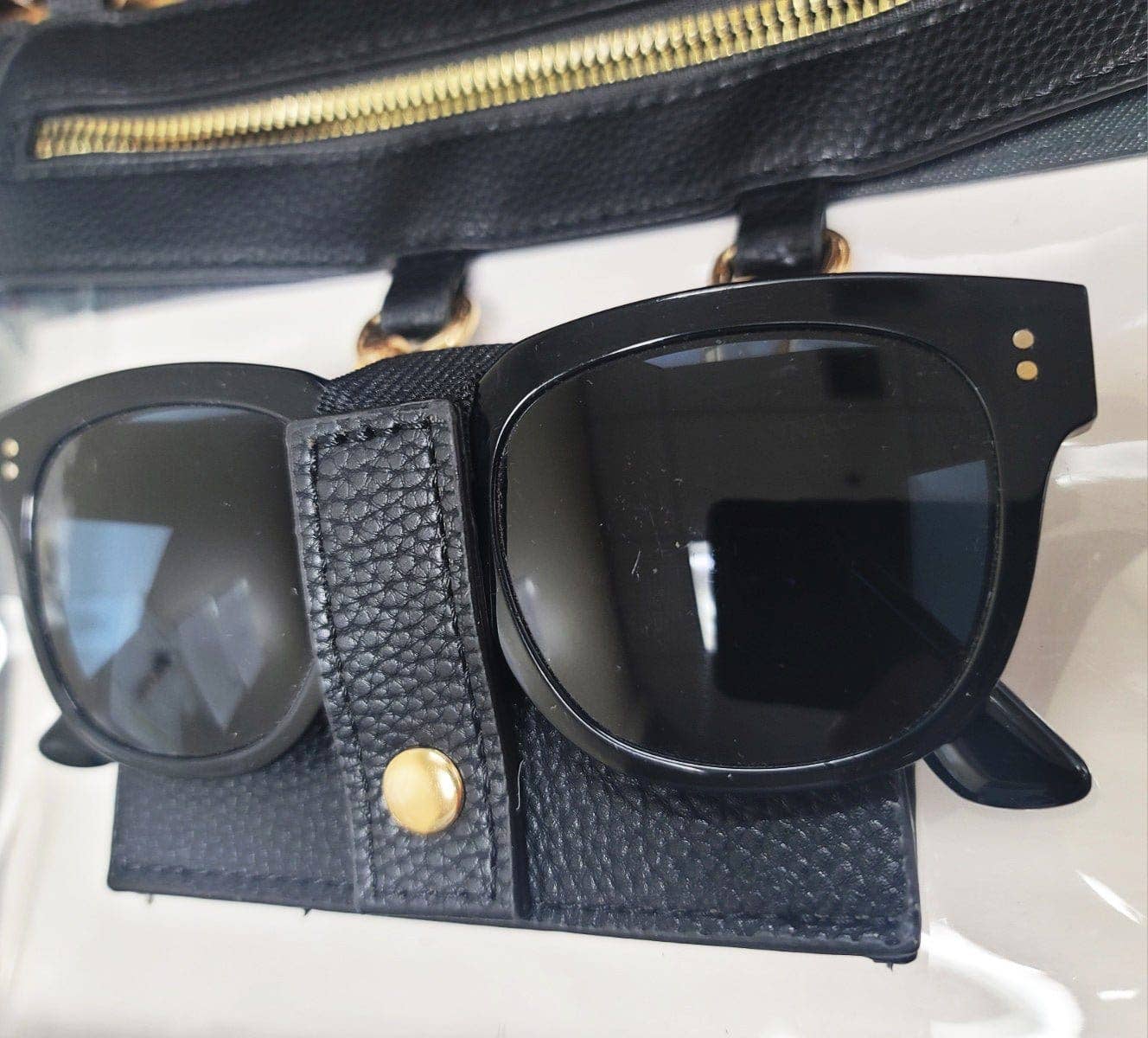 Clear Crossbody Bag With Sunglasses Holder