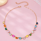Multicolor Gemstone Necklace