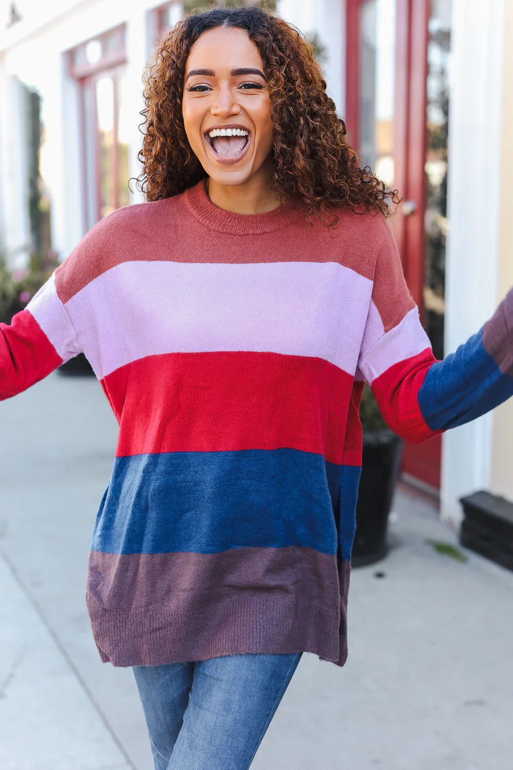 Multicolor Stripe Sweater