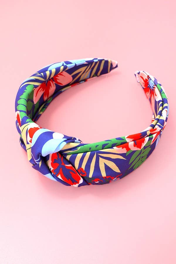 Palm Floral Knotted Headband