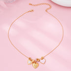 Multi-Heart Charm Necklace
