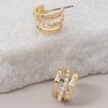 Mini Pearl Bead Hoop Earrings