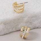 Mini Pearl Bead Hoop Earrings