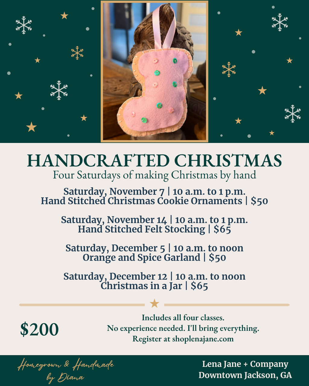 Handcrafted Christmas Series: All Four Classes