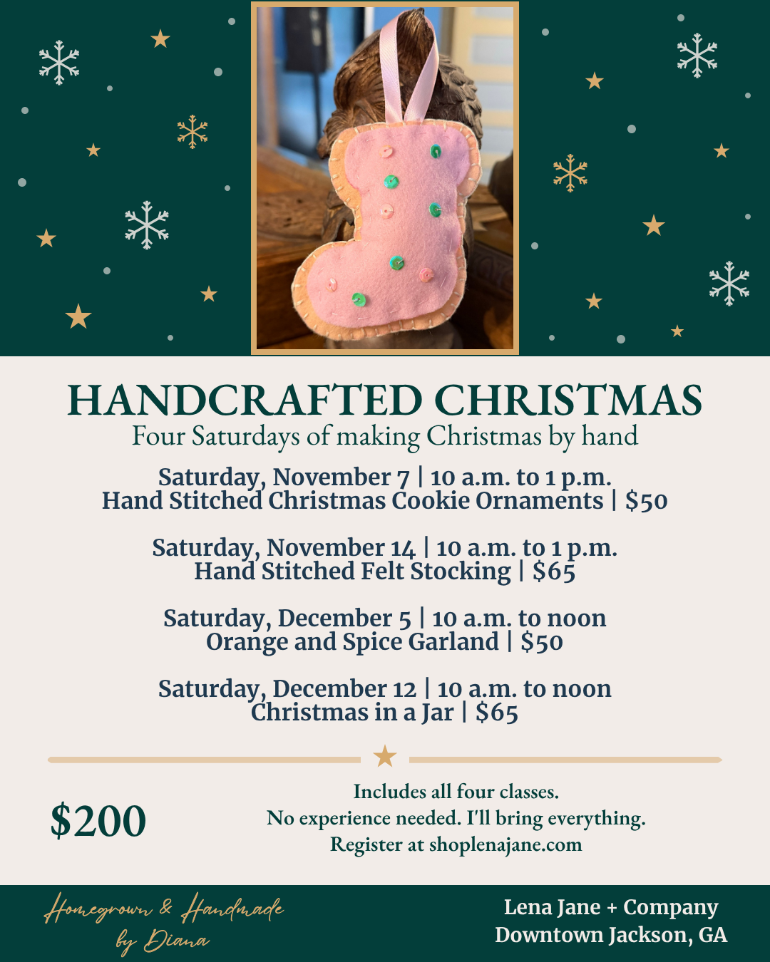 Handcrafted Christmas Series: All Four Classes