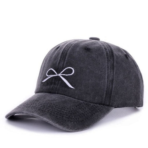 Coquette Bow Washed Hat