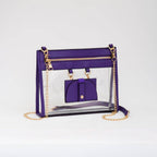 Clear Crossbody Bag With Sunglasses Holder