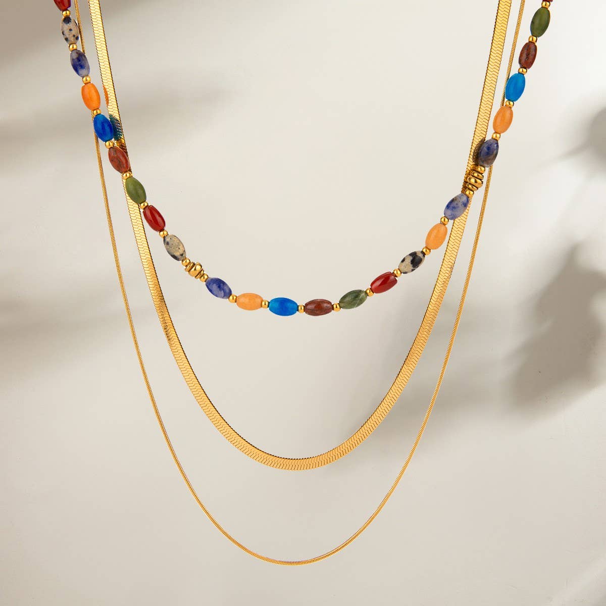 Stone Layered Necklace