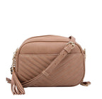 Lindsay Double Zip Chevron Crossbody Bag