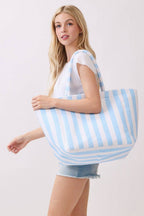 Striped Terry Beach Tote Bag