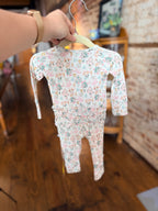 Heirloom Floral Bamboo Zippie Pajamas