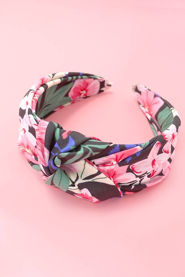 Palm Floral Knotted Headband