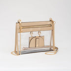 Clear Crossbody Bag With Sunglasses Holder