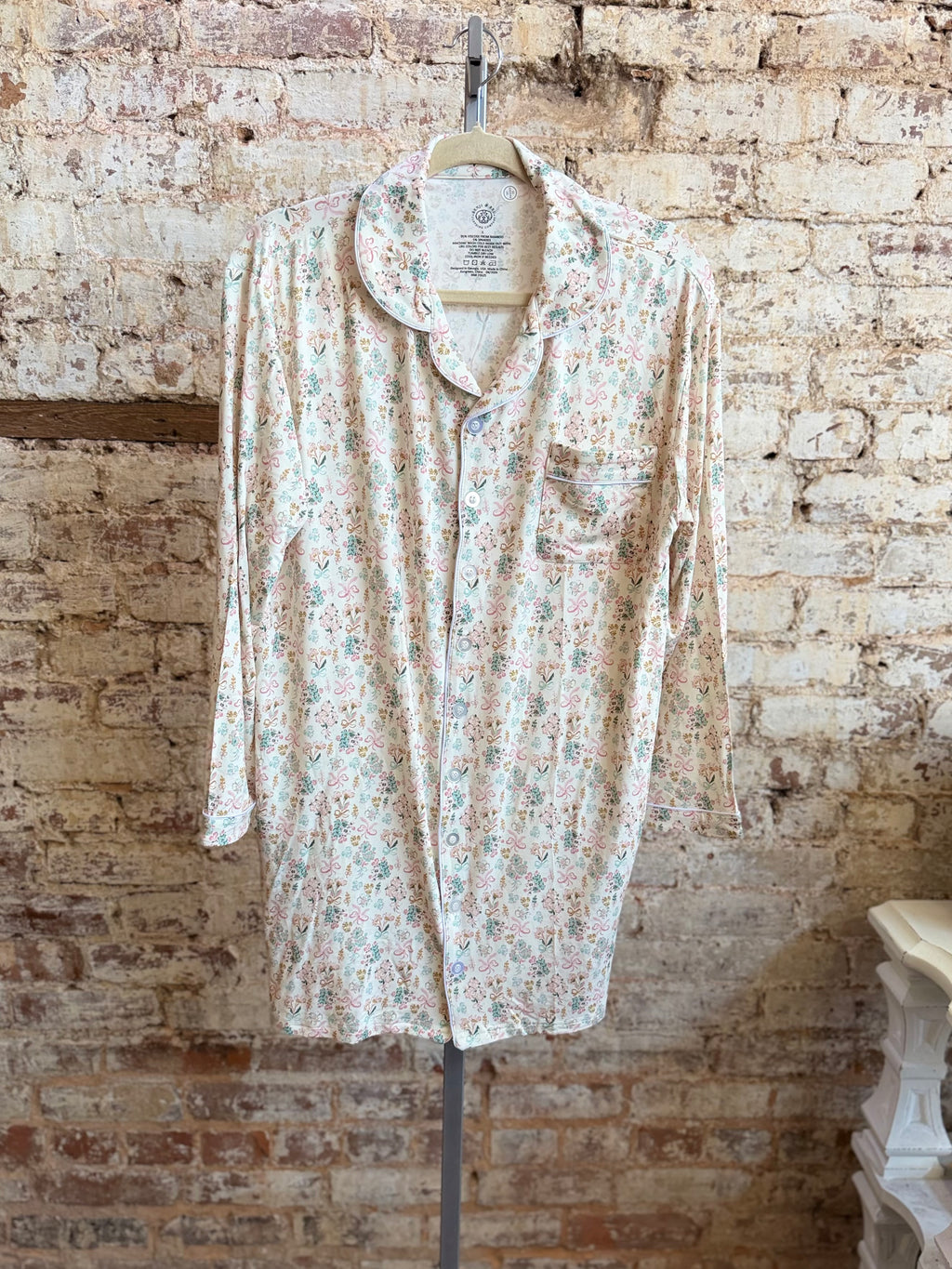 Heirloom Floral Bamboo Nightgown - Adult