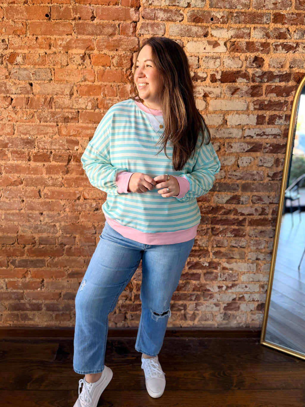 The Sweet Mint Pullover Top
