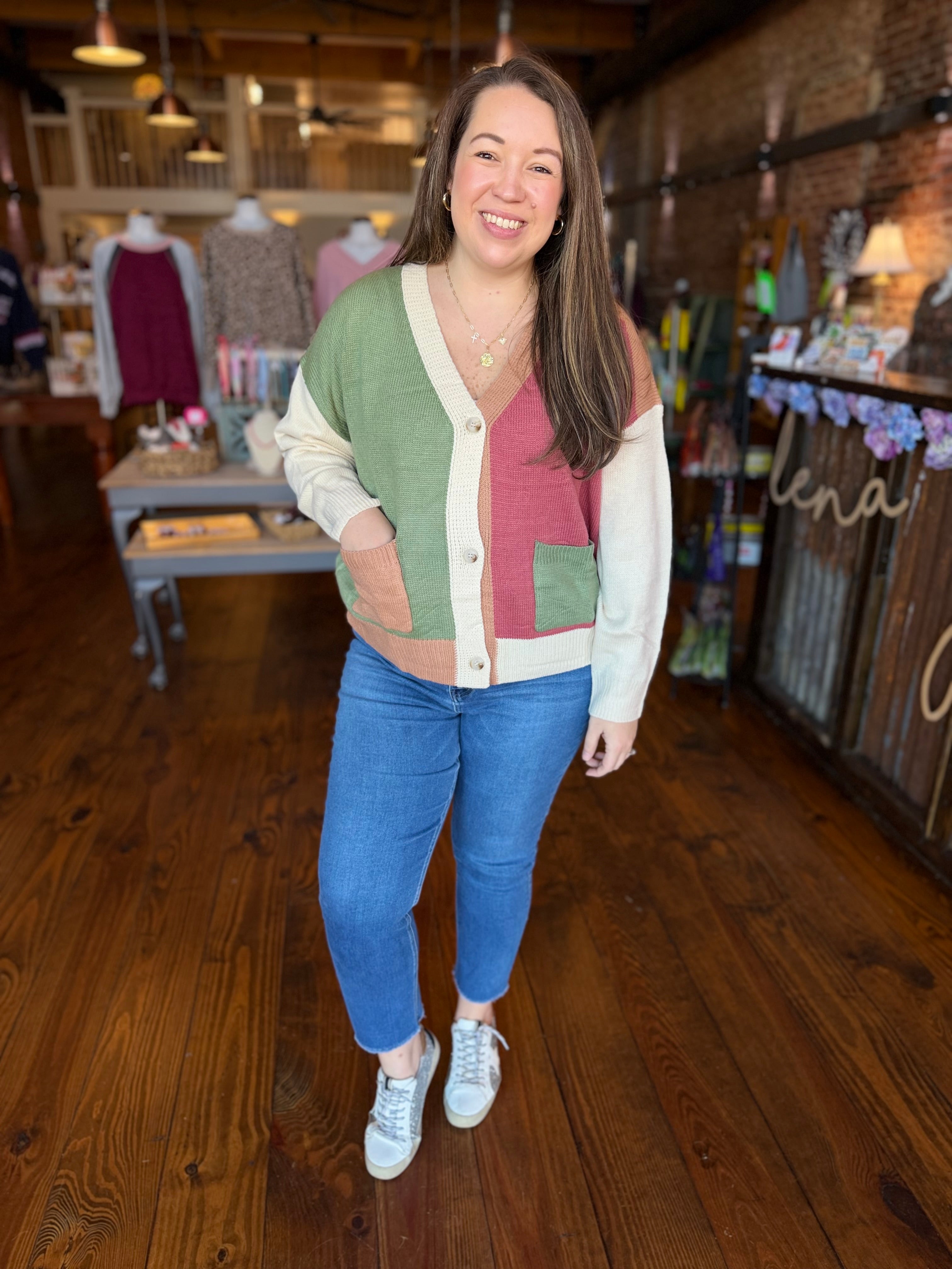 The Everyday Colorblock Cardigan