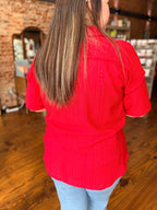 All the Right Reasons Button-up Blouse