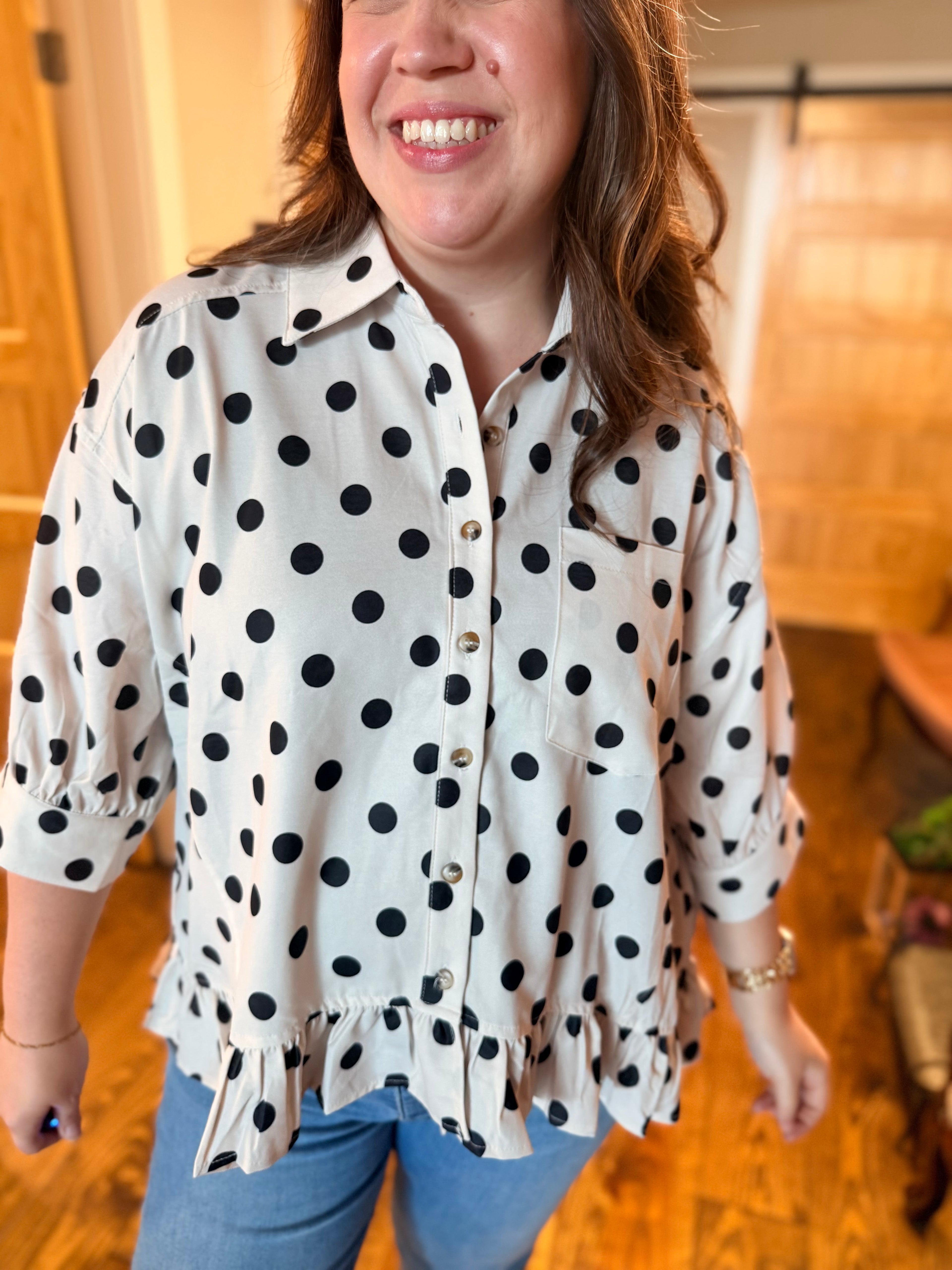 The Dot Your Day Top ⚫🤍