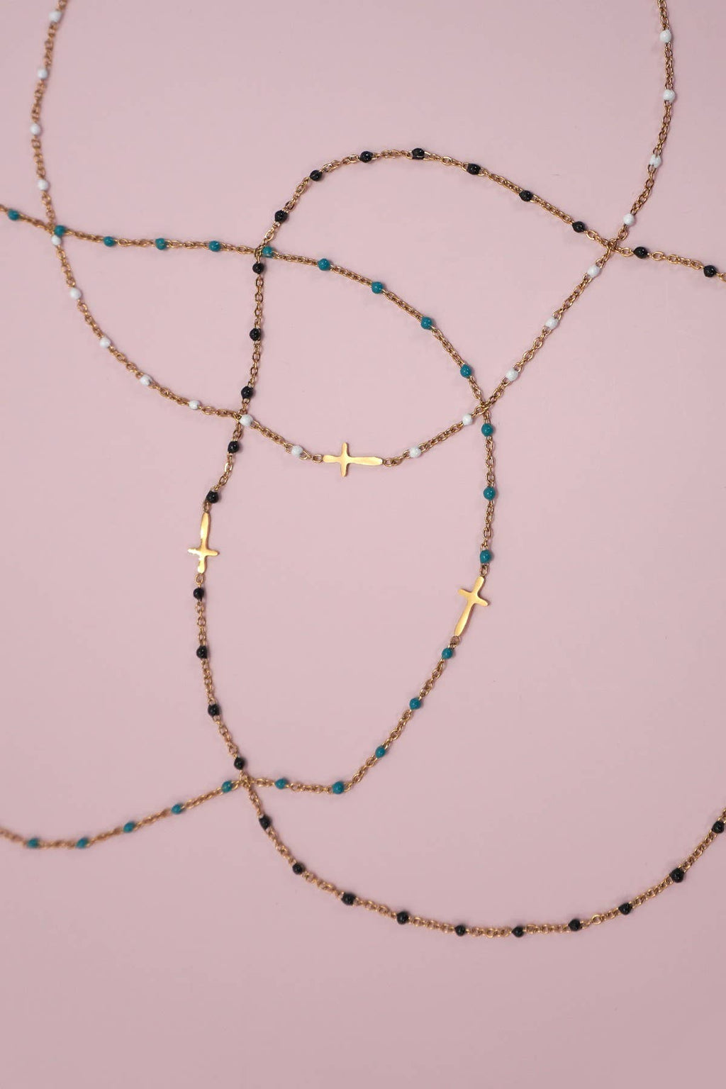 Beaded Cross Necklace