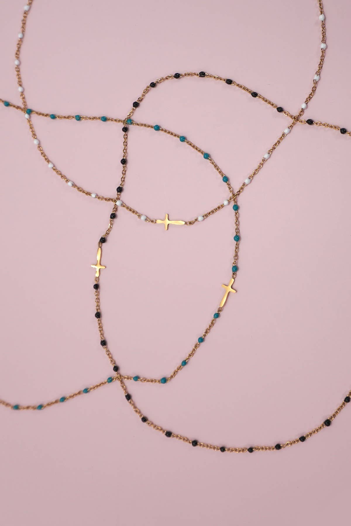 Beaded Cross Necklace