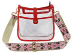 Jeanette Clear Crossbody Bag With Guitar Strap