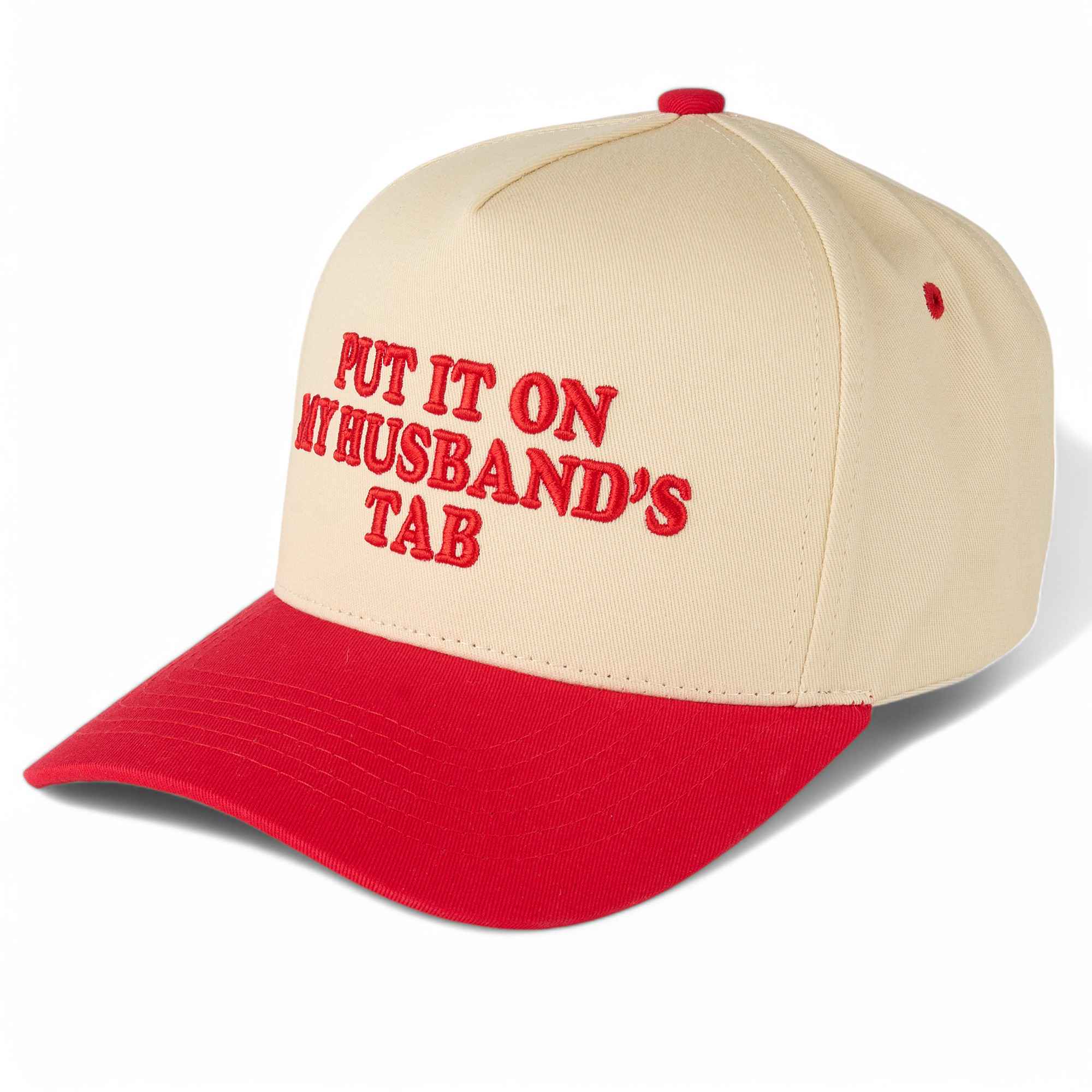 Put It On My Husband's Tab Trucker Hat