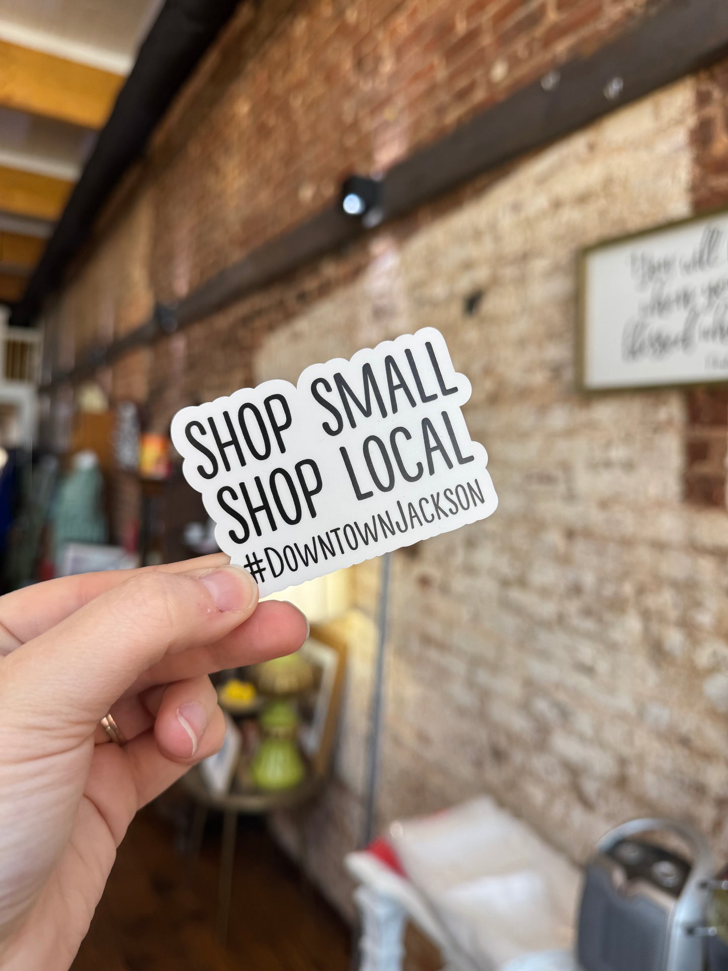 Jackson Shop Small Shop Local Sticker