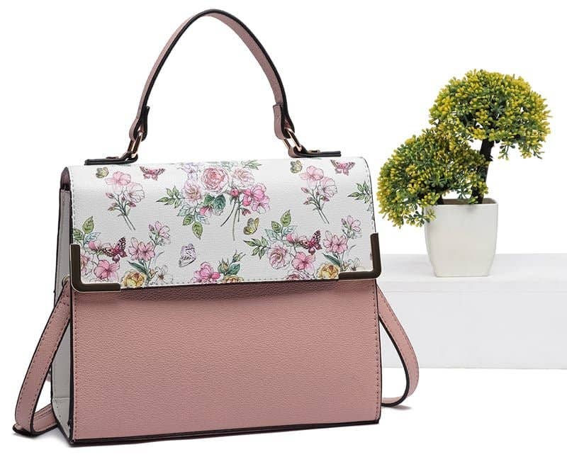 Colorblock Top Handle/Crossbody Bag