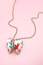 FLOWER LOCKET NECKLACE