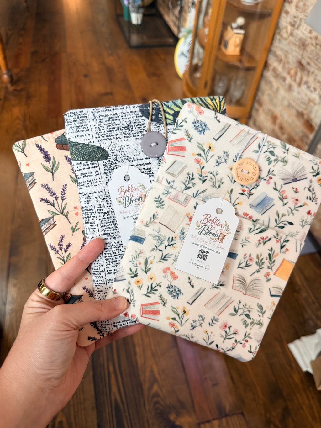 Bobbin to Bloom Book Sleeve - Small