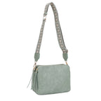 Mila 3 Compartment Crossbody Bag With Guitar Strap