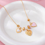 Multi-Heart Charm Necklace
