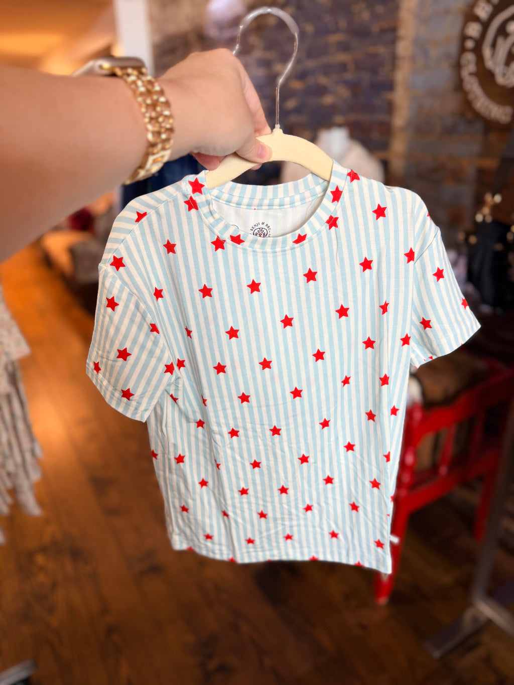 Stars & Stripes Bamboo Pajamas Set - Youth