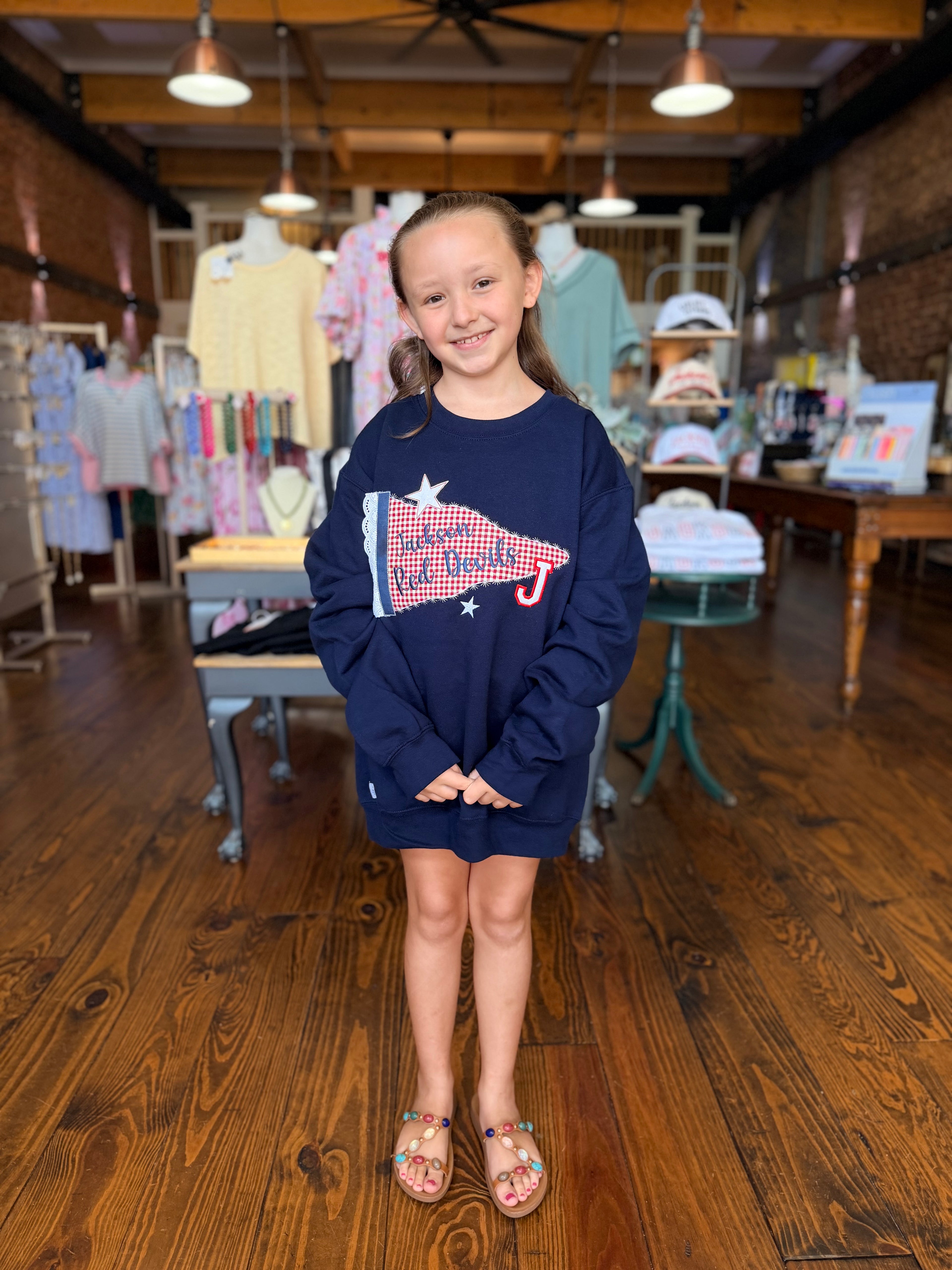 A Vintage Flair Jackson Pennant Sweatshirt