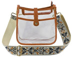 Jeanette Clear Crossbody Bag With Guitar Strap
