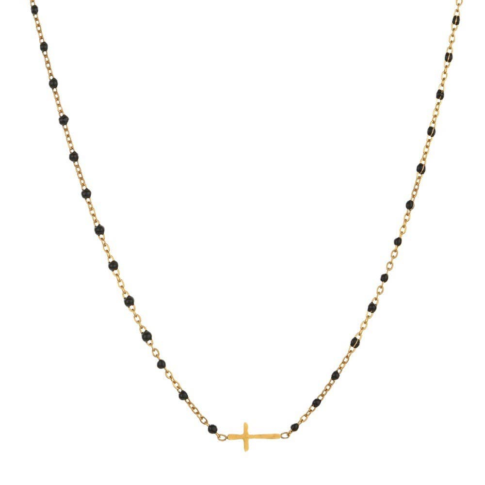 Beaded Cross Necklace