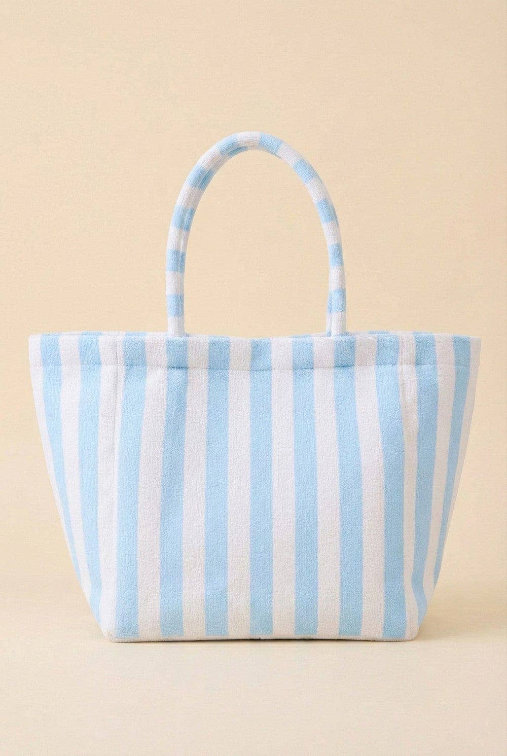Striped Terry Beach Tote Bag