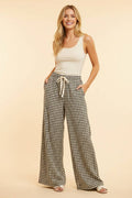 Check Please Wide Leg Pants