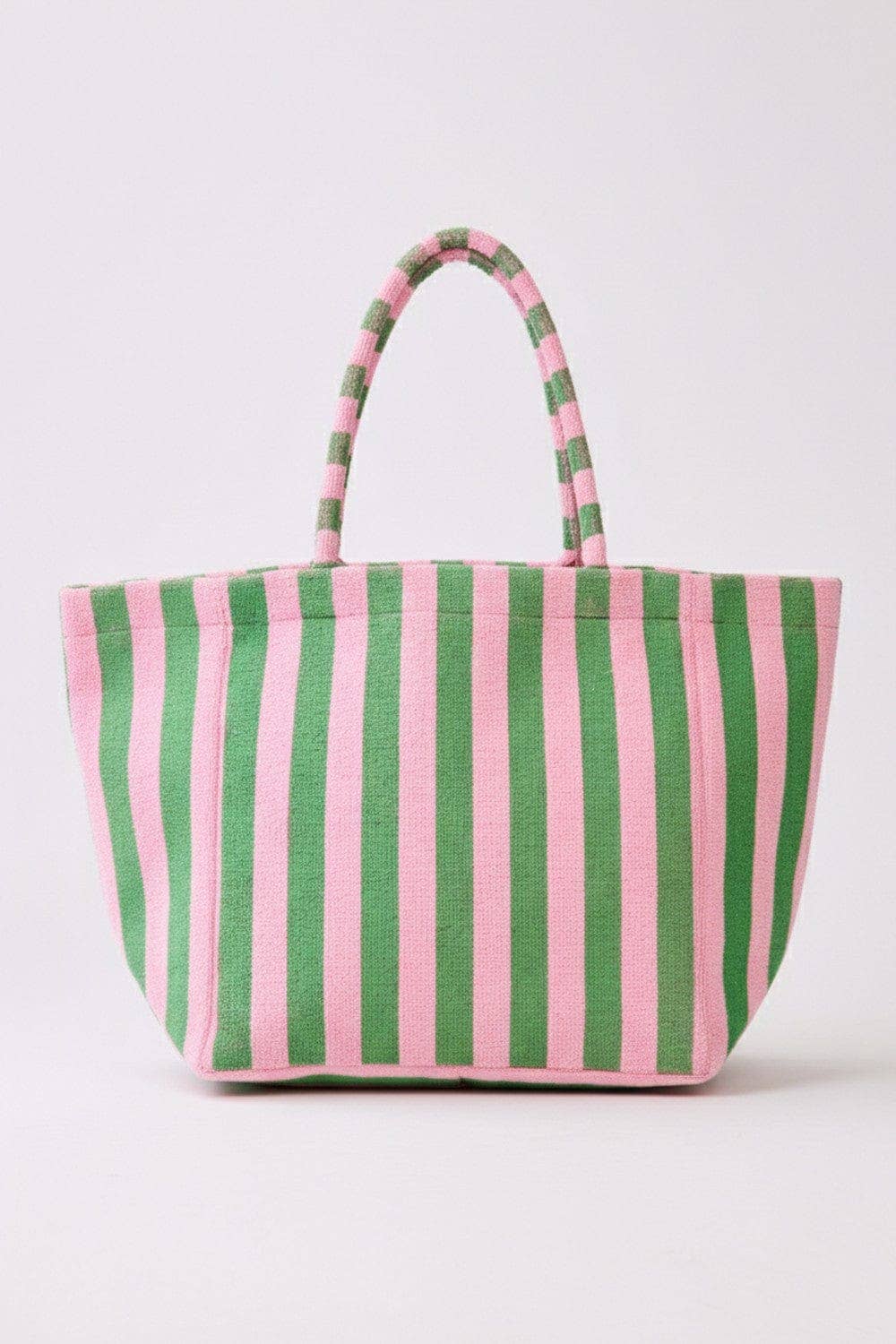 Striped Terry Beach Tote Bag