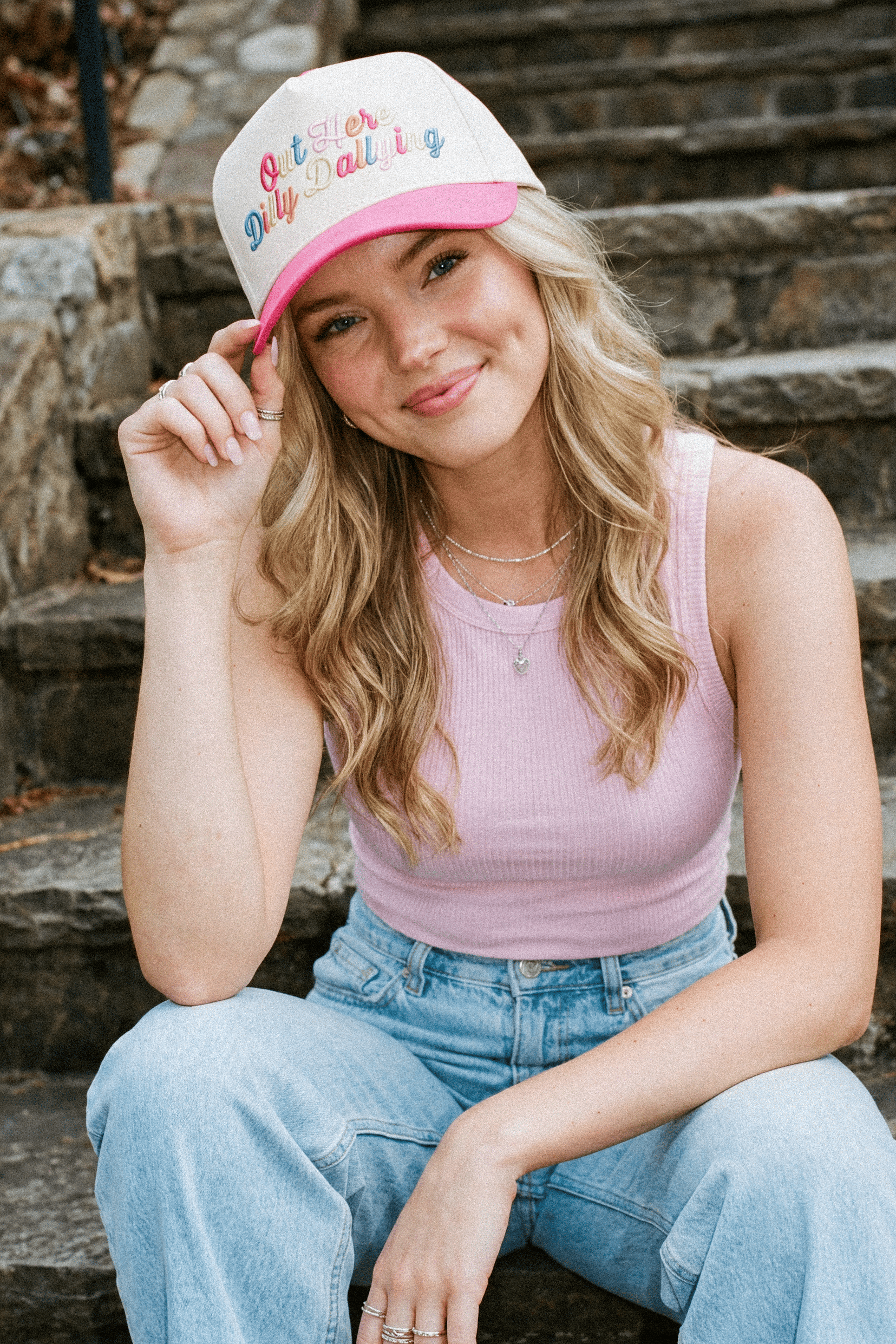 Out Here Dilly Dallying Trucker Hat