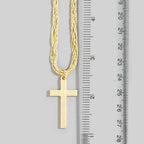 Multi Chain Cross Pendant Necklace