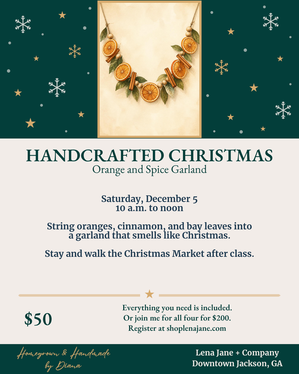 Handcrafted Christmas Series: All Four Classes