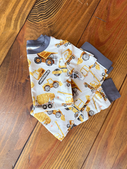 Construction Site Bamboo Pajamas Set