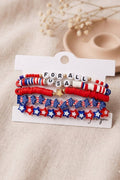 USA Americana Stretch Layered Bracelet